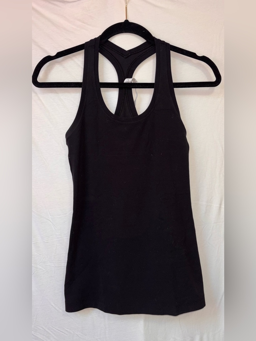 lululemon athletica Nulu Black Racerback Tank (Waist-Length)
